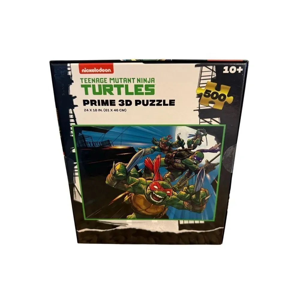 Brand New Nickelodeon Prime 3D Puzzle Teenage Mutant Ninja Turtles 500 Piece